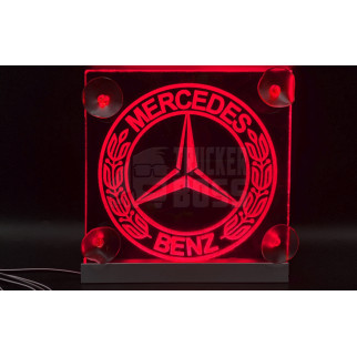 Комплект світлодіодних табличок на лобове скло MERCEDES 15x15см 2шт 24v Червоний