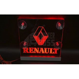 Комплект світлодіодних табличок на лобове скло RENAULT 15x15см 2шт 24v Червоний