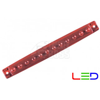 Габаритный фонарь Красный 24v 12LED NOKTA