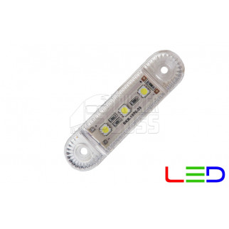 Фонарь габаритный Белый 24v 3LED NOKTA