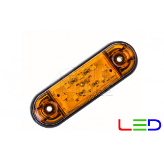 Габаритный фонарь Желтый 24v 8LED Nokta