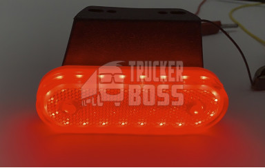 Габаритный фонарь Красный 24v с кронштейном NOKTA 20LED