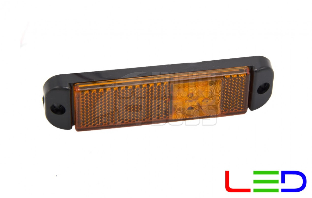 Фонарь габаритный KRONE Желтый 24v 3LED NOKTA