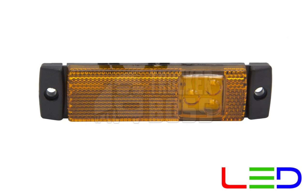 Ліхтар габаритний KRONE E9 Жовтий 24v LED MARS