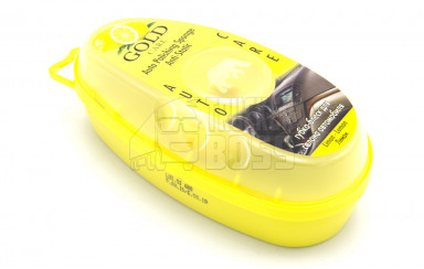 Поліроль-губка для пластику солона із запахом GOLD CARE "Лимон"