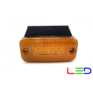 Габаритный фонарь на прицеп Желтый 24v 2LED