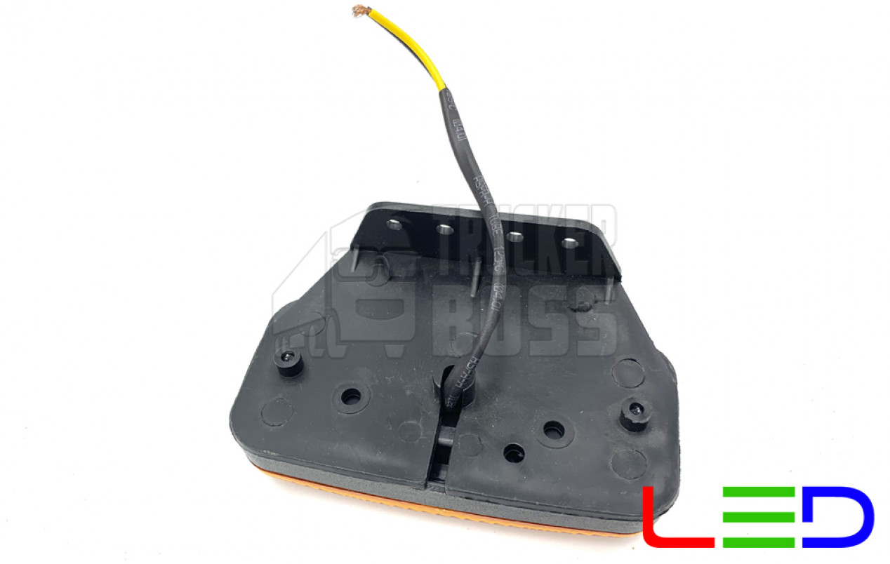 Габаритный фонарь на прицеп Желтый 24v 2LED