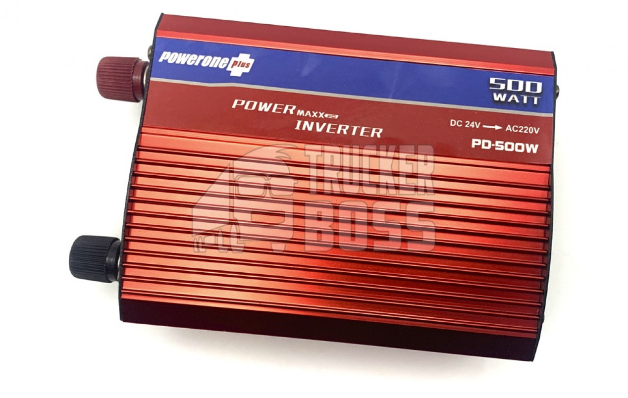 Перетворювач Інвертор PowerOne 24V-220V 500W USB/LED