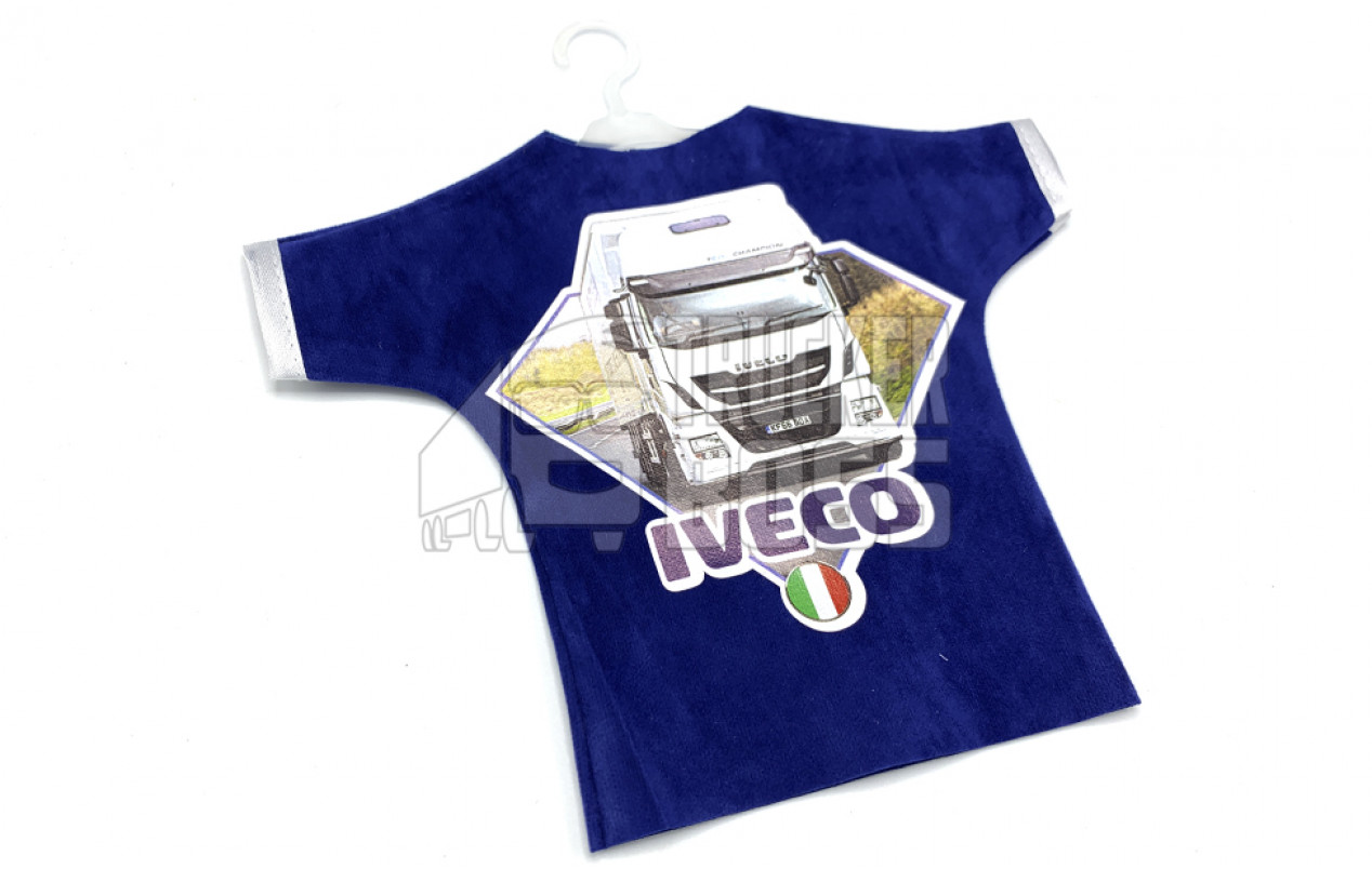 Вымпел-футболка, декоративный IVECO Синий