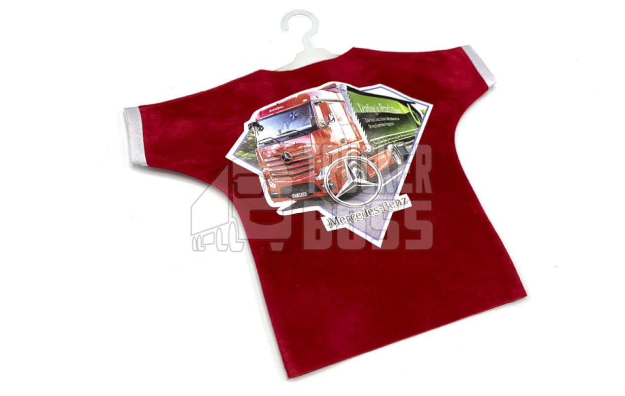 Вимпел-футболка, декоративний MERCEDES Яскраво-червоний