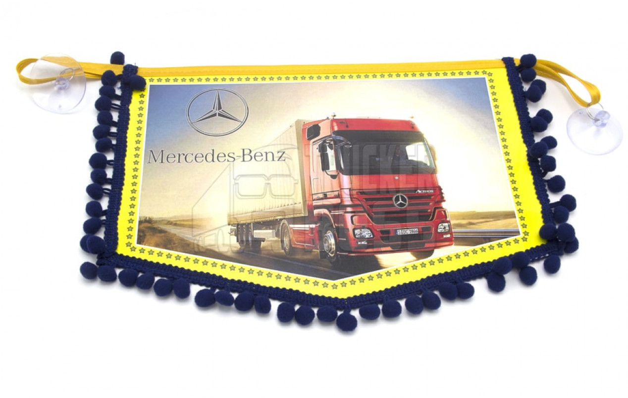 Вимпел декоративний MERCEDES Синій Середній