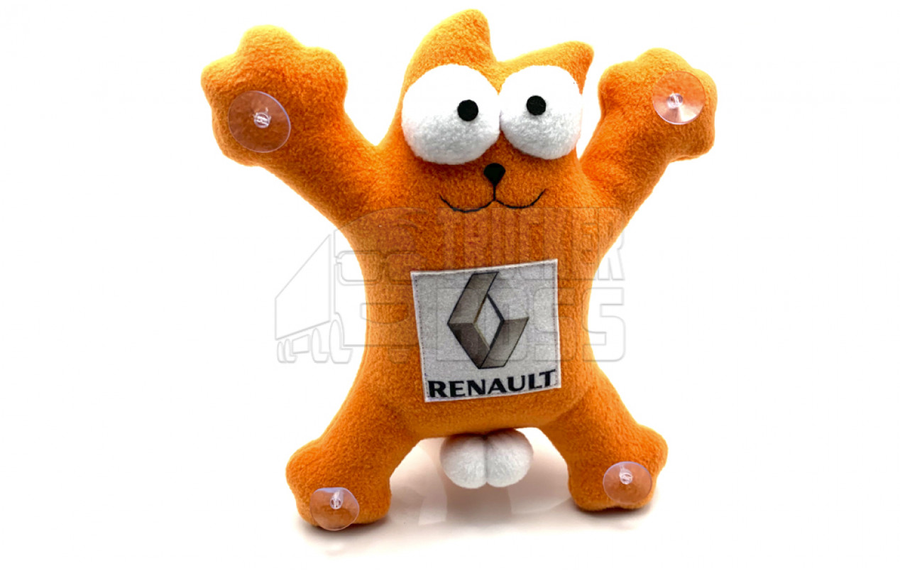 Кот Саймон RENAULT Оранжевый 26см