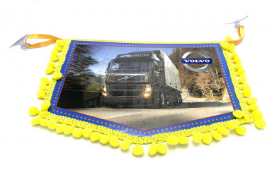 Вимпел декоративний VOLVO Жовтий Середній