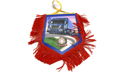 Вымпел декоративный ромб IVECO Красный Маленький