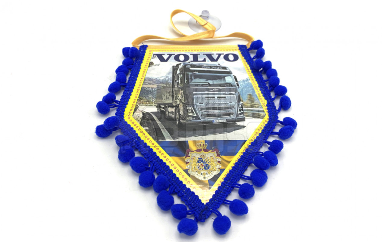Вымпел декоративный ромб VOLVO Синий Маленький