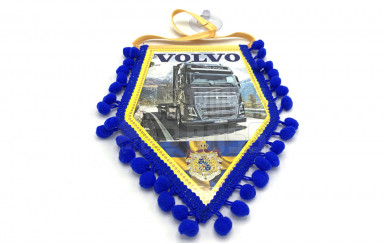 Вымпел декоративный ромб VOLVO Синий Маленький