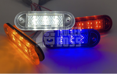 Габаритный фонарь Синий 12-24v 6LED ZERTECH