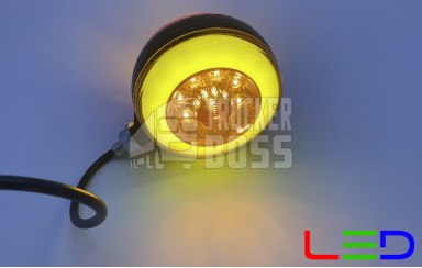 Габаритный фонарь на зеркала 2 цвета 12-24v LED