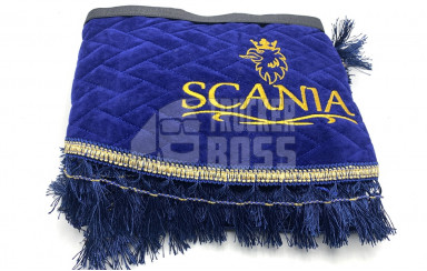 Шторки флок "SCANIA" Синие