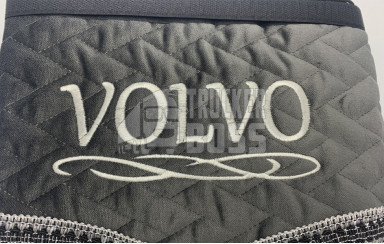 Шторки флок "VOLVO" Темно-сірі
