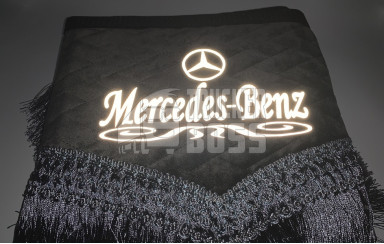 Шторки флок "Mercedes" светоотражающие Темно-серые