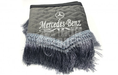 Шторки флок "Mercedes" світловідбивні Темно-сірі