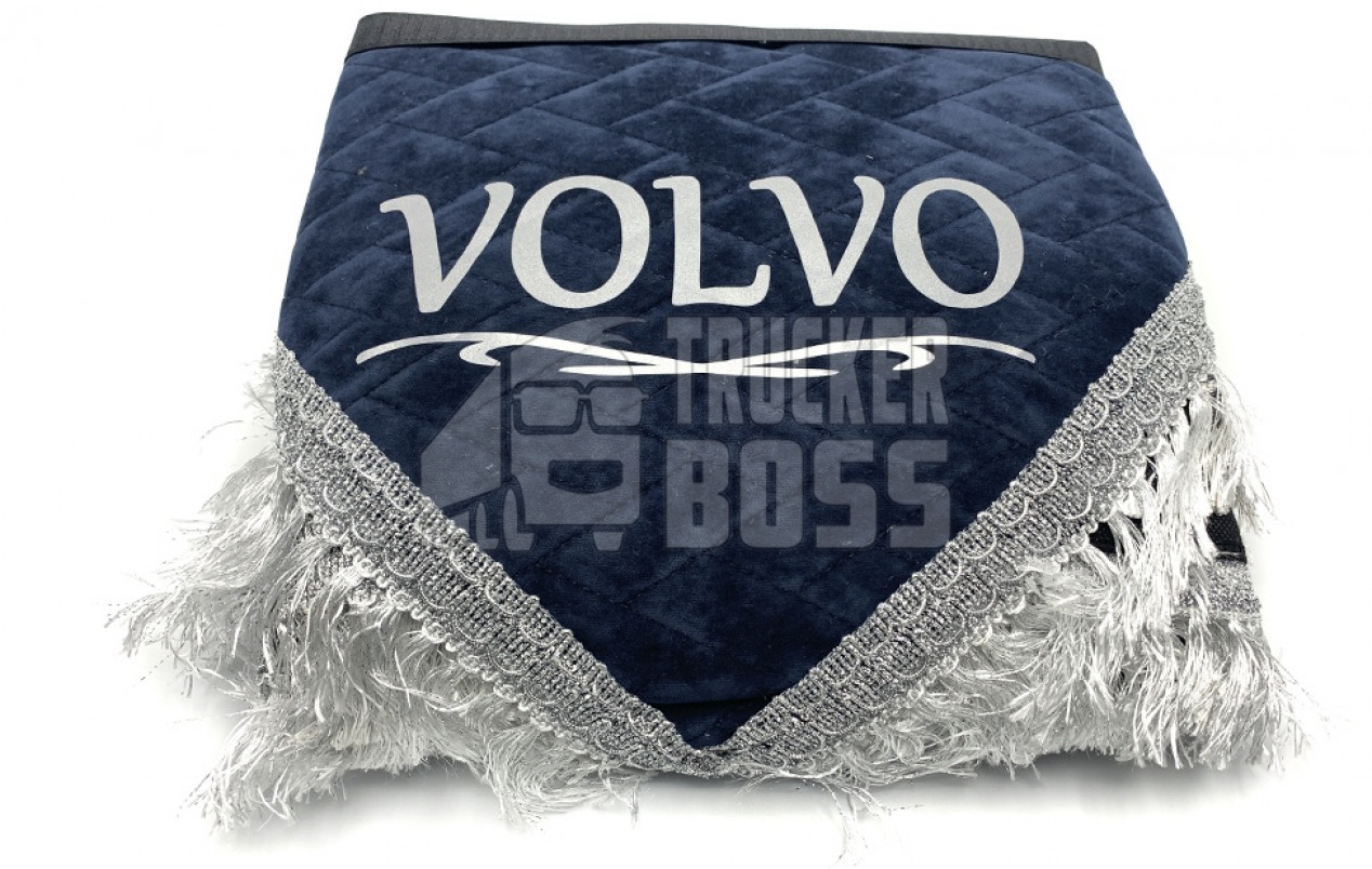 Шторки флок "Volvo" Вымпел, светоотражающие Темно-синие