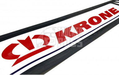Брызговик на бампер KRONE тисненый, красный 2400*350мм
