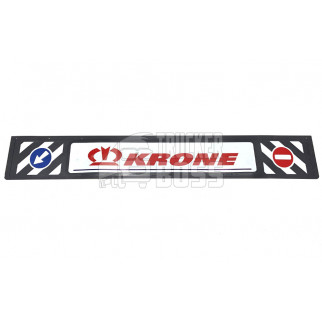 Брызговик на бампер KRONE тисненый, красный 2400*350мм