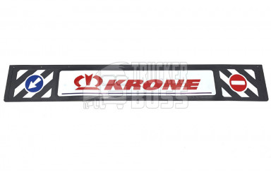 Брызговик на бампер KRONE тисненый, красный 2400*350мм