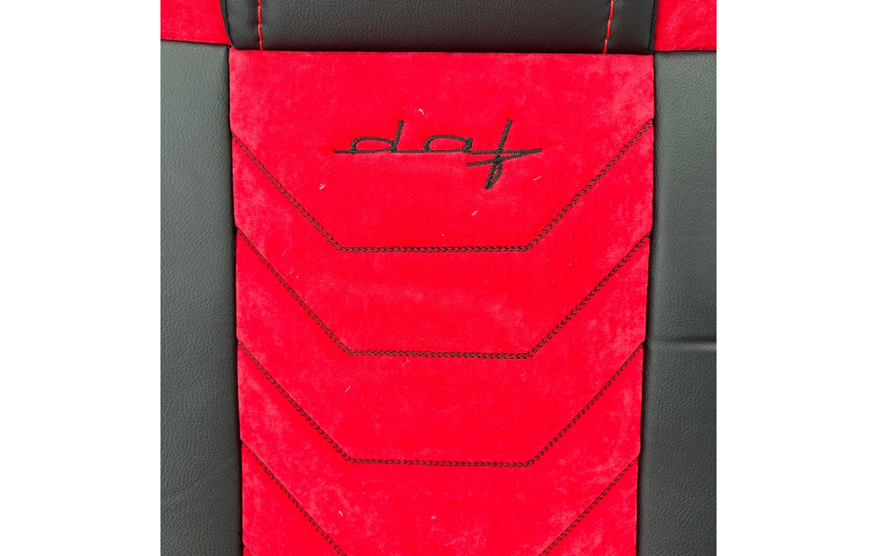 Чехлы на сиденье велюровые DAF CF85-XF95-XF105 красные