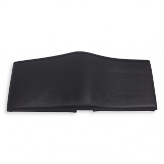 Оплетка для руля с эко-кожи текстурированная черная 450 мм