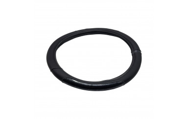 Чехол для руля эко-кожа с чёрными вставками 440-460мм