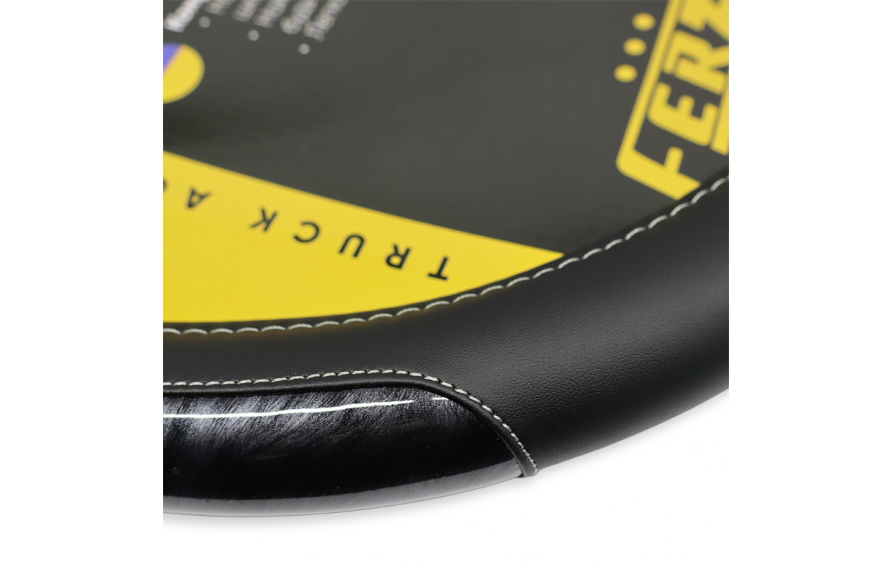 Чехол для руля эко-кожа с чёрными вставками 440-460мм