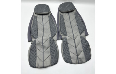 Чехлы на сиденье Renault Magnum Серые с подушкой