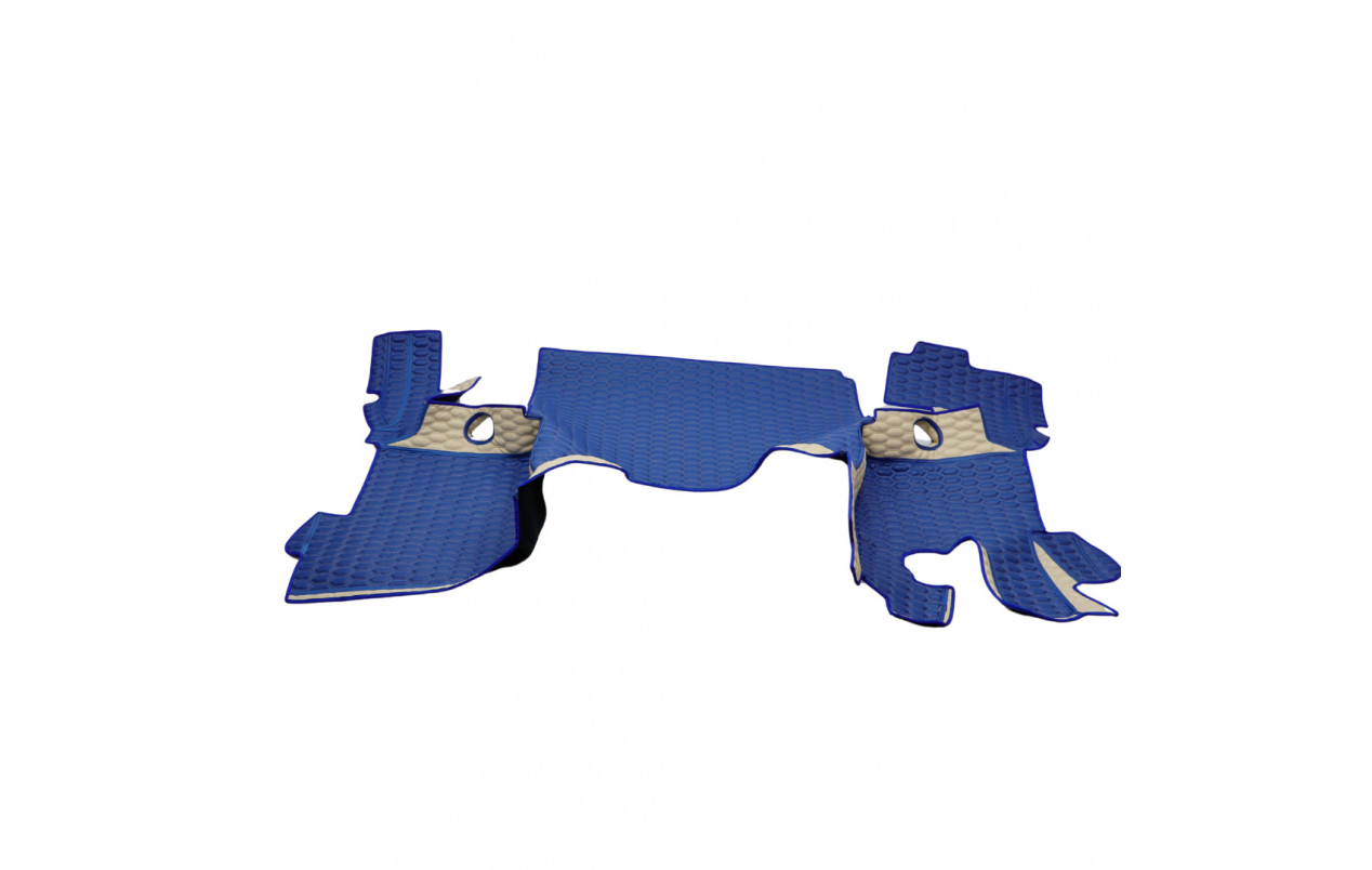 Коврик эко-кожа 3D DAF XF105 2005-2013 автомат, синий