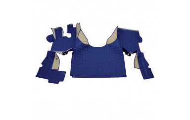 Коврик эко-кожа 3D DAF XF105 2005-2013 автомат, синий