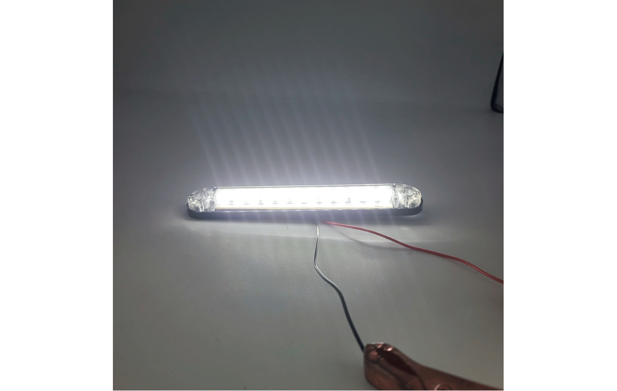 Фонарь габаритный Белый 24v 12LED NOKTA