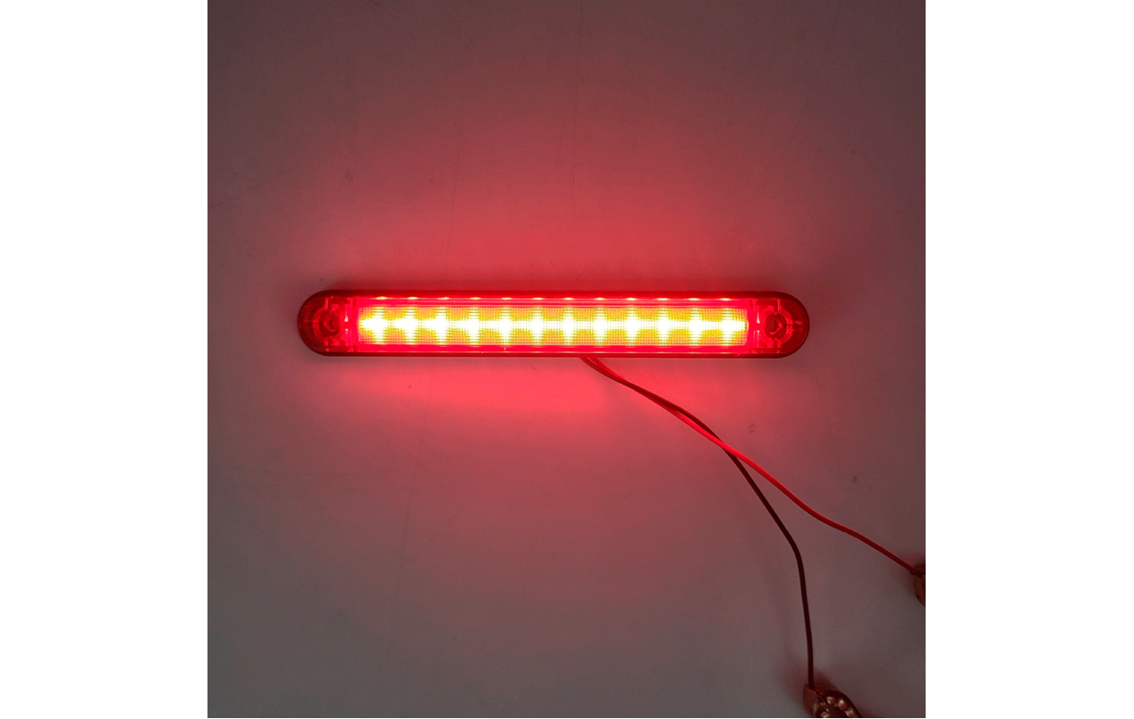 Фонарь габаритный Красный 24v 12LED NOKTA