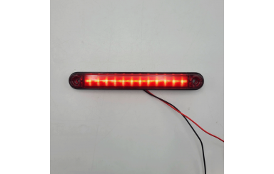 Фонарь габаритный Красный 24v 12LED NOKTA