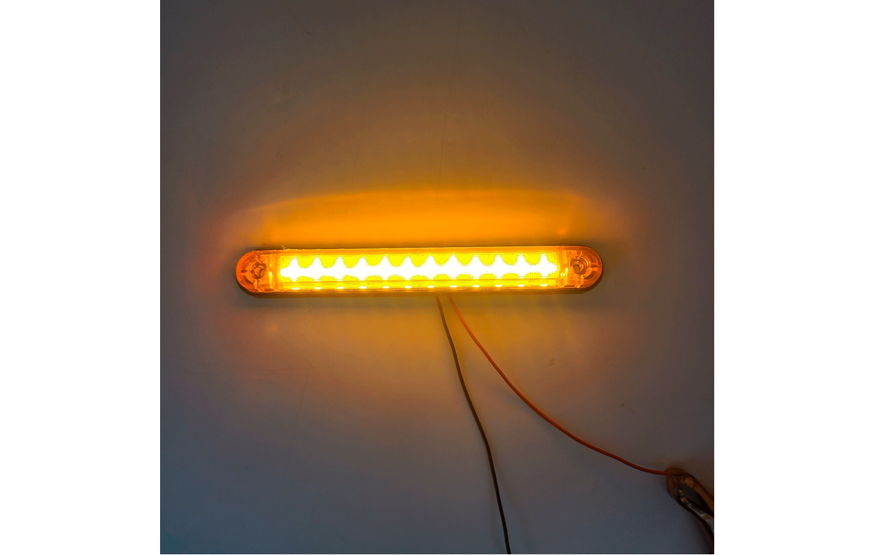 Фонарь габаритный Желтый 24v 12LED NOKTA