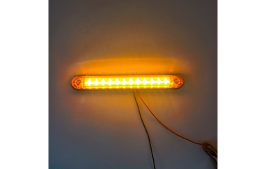 Фонарь габаритный Желтый 24v 12LED NOKTA