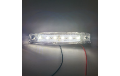 Габаритный фонарь Белый 12-24v 6LED TH
