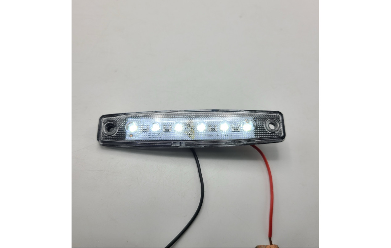 Габаритный фонарь Белый 12-24v 6LED TH