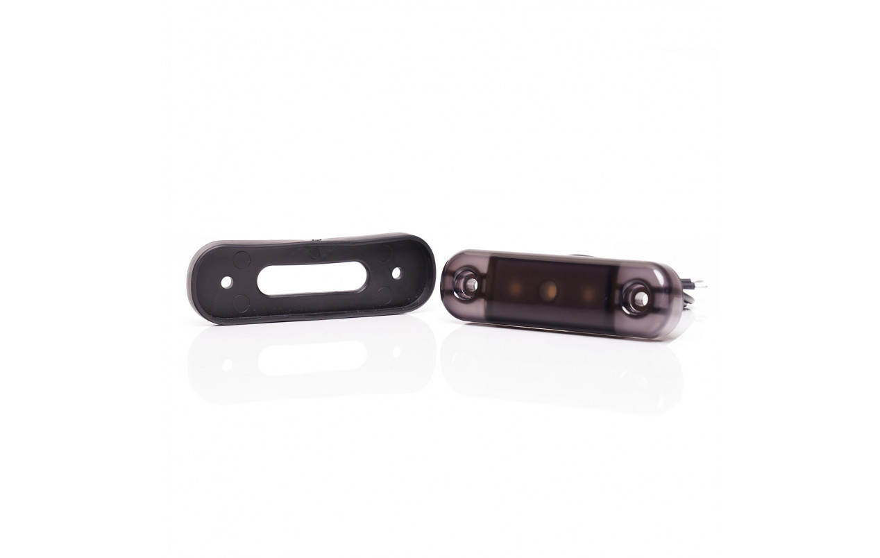 Габаритный фонарь 3LED 12-24V Желтый «BLACK» WAS