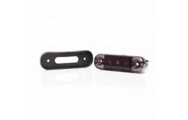 Габаритный фонарь 3LED 12-24V Желтый «BLACK» WAS