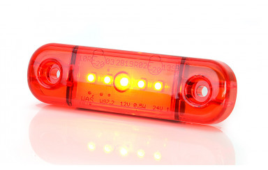 Габаритный фонарь W97.2 712 WAS 12-24v LED Красный