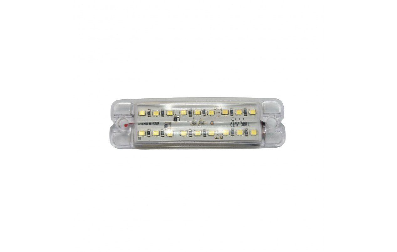 Габаритный фонарь двухрядный Белый 12-24v 18LED TH
