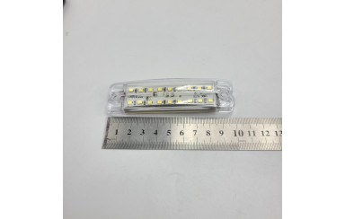 Габаритный фонарь двухрядный Белый 12-24v 18LED TH