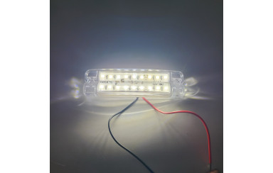 Габаритный фонарь двухрядный Белый 12-24v 18LED TH